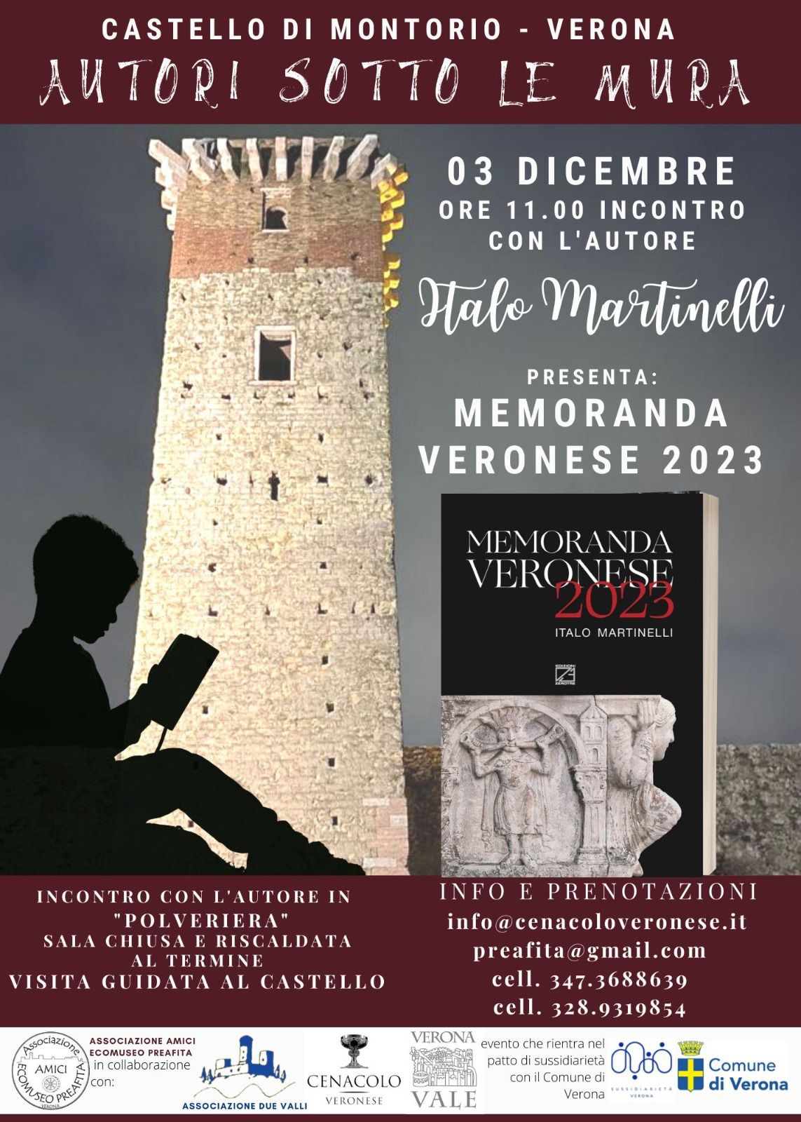 Castello di Montorio - Autori sotto le mura - Italo Martinelli, Memoranda Veronese