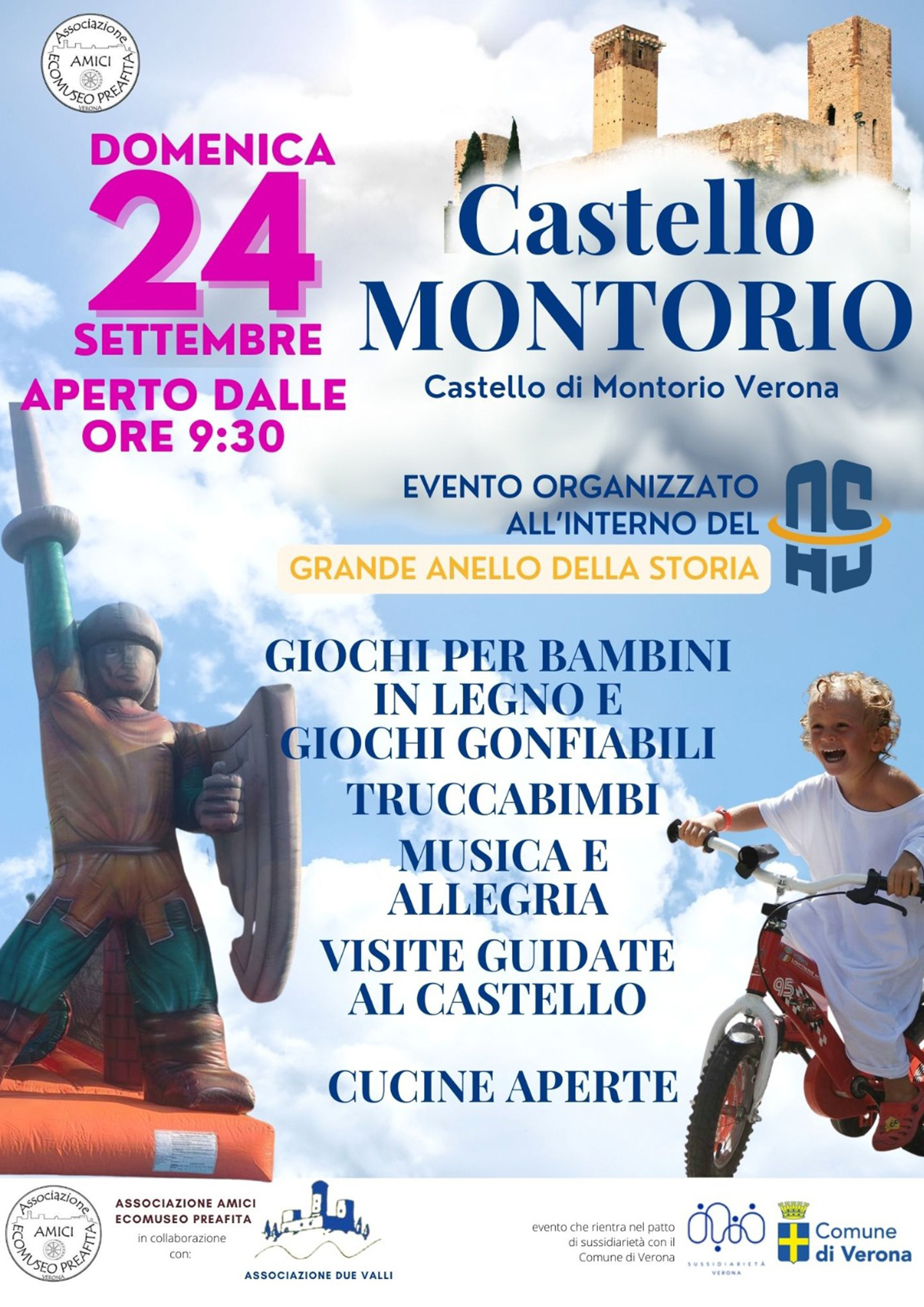 Castello di Montorio, giochi, musica, visite guidate