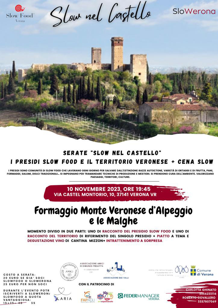 Formaggio Monte Veronese d'Alpeggio e le Malghe 10 NOVEMBRE 2023